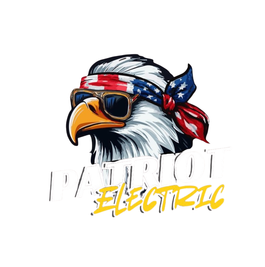 Patriot-Electric-Logo - Edited patriot electric logo with flag background